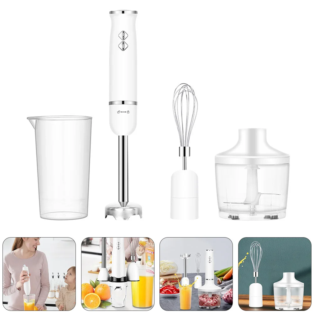 

1 Set of Meat Grinder Mincing Tool Effortless Garlic Chopper (Plug, White)