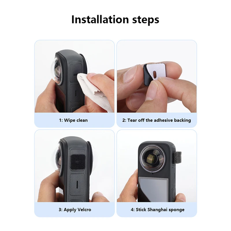 VRIG микрофон ветрозащитный на ветровом стекле замена лобового стекла для Insta360 X4/X3