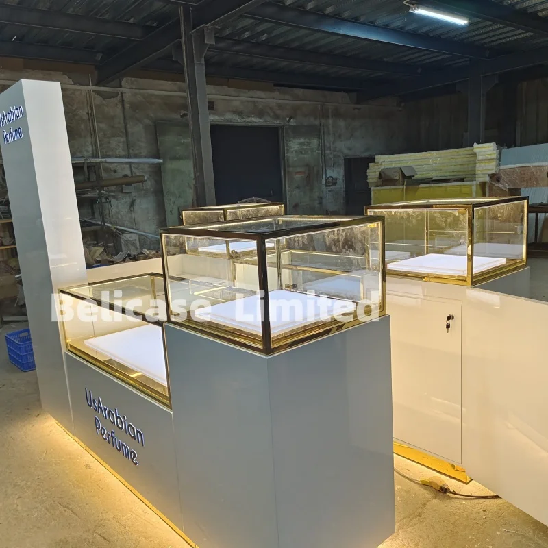 На заказ роскошный магазин духов на витрина для стеклянных парфюма продающий