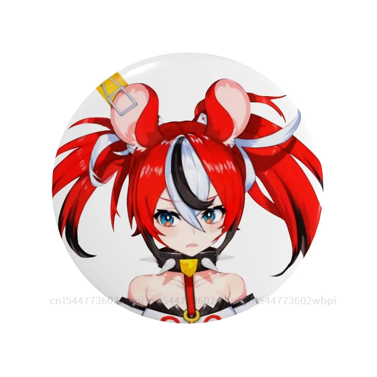 

Angry Hakos Badge Hololive Virtual Host Group Box Metal Brooch Fashion Soft Button Pin Lover Creative Gift Collar Decor