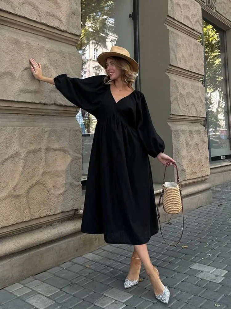 Женское Повседневное платье с V-образным вырезом розовые слитные платья во