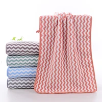 coral fleece microfiber hand towels solid stripe home face towel absorbent washcloth super soft beauty salon dry hair towel sets