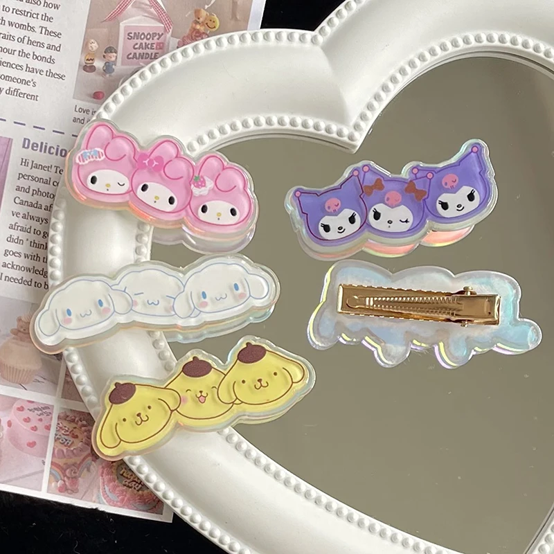 Заколка для волос Sanrio с героями аниме персонажами куроми мелодией Hello Kitty