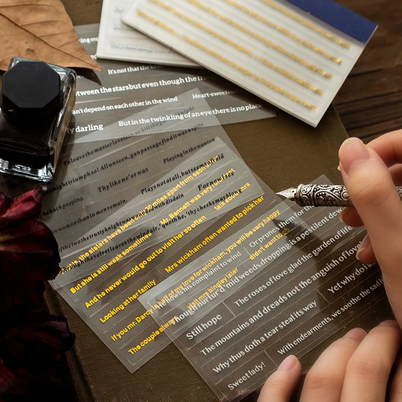 

20 Pcs Mountain Sea Letter Aesthetic Stickers Scrapbook Supplies for Art Scrapbooking Favor DIY Stationery Journal Diary Planner