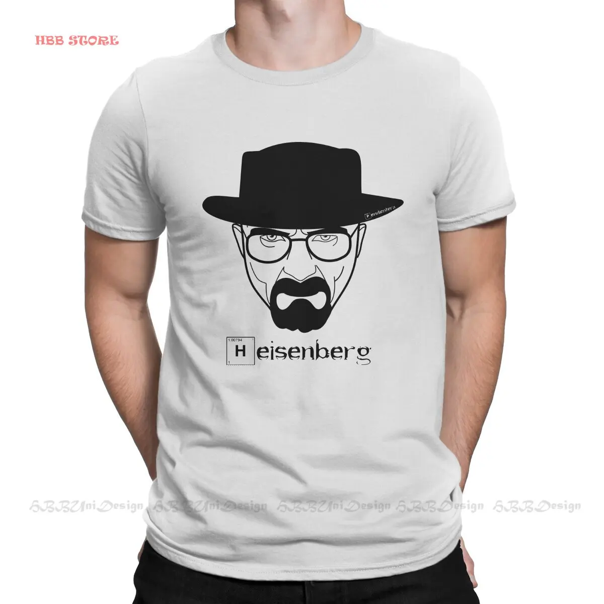 Heisenberg Fashion TShirts Breaking Bad Walter White TV Men Graphic Fabric Tops T Shirt Round Neck