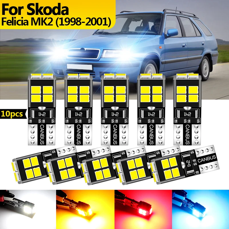 10 шт. 12 В для Skoda Felicia MK2 1998 1999 2000-2001 светодиодный габаритный фонарь стояночная