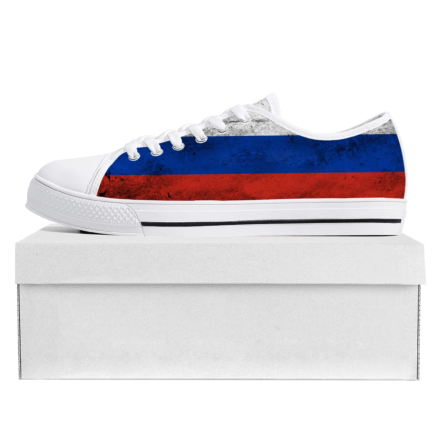 

Russian Flag Low Top High Quality Sneakers Mens Womens Teenager Canvas Sneaker Russia Prode Casual Couple Shoes Custom Shoe