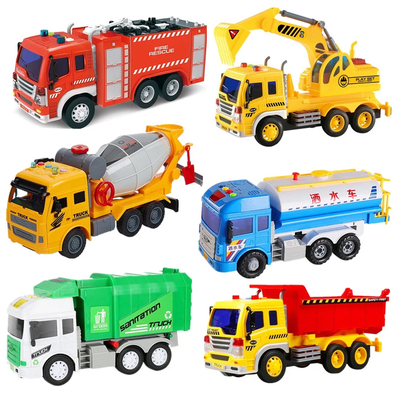 

Inertial Engineering Vehicle Construction Engineering Vehicle Toys Set Cloud Ladder Water Spray Rescue Fire Fighting Toy
