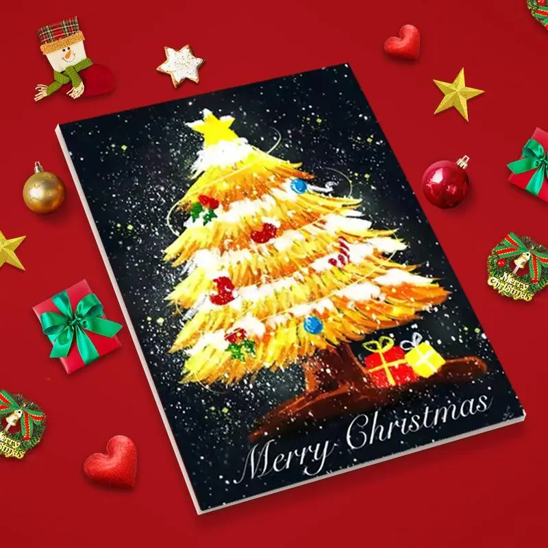 

Алмазная живопись LZAIQIZG, вышивка рождественской елки, квадратная вышивка, круглая дрель, мультяшная картина, Искусственная елка, подарок для рукоделия