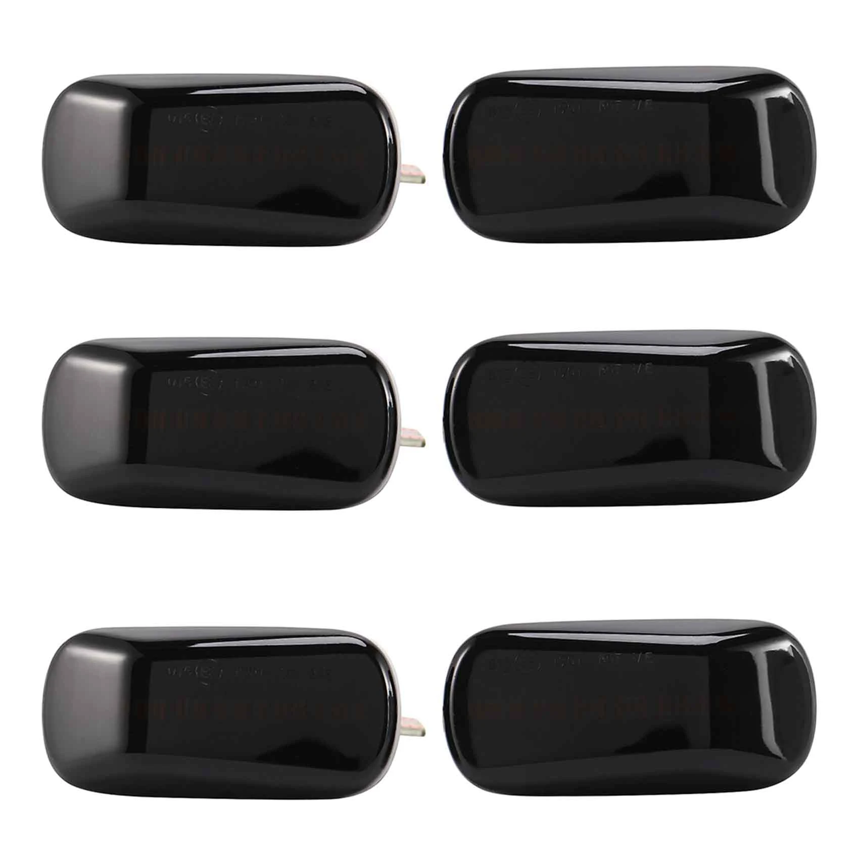 

6X Автомобильный светодиодный динамический Боковой габаритный фонарь указателя поворосветильник для Honda Accord Civic Acura CR-V Fit Jazz Odyssey черный