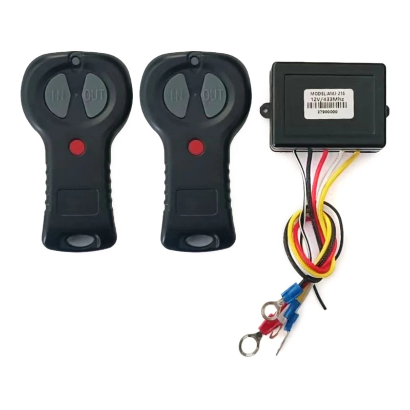 

12V 433.92MHz Universal Recovery Wireless Electric Digital Winch Remote Control Fits ATV SUV Handset Switch Controller