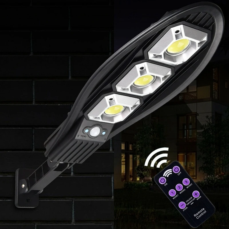 

Уличная Светодиодная лампа на солнечной батарее, водонепроницаемый светильник с пассивным ИК датчиком движения, настенный садовый светиль...