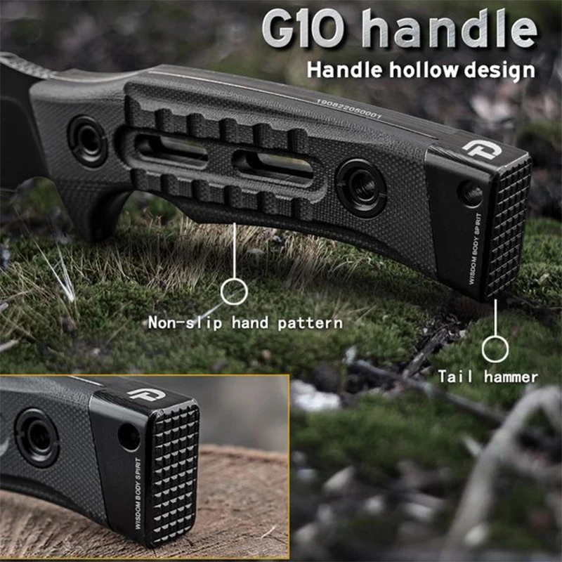 Ручной портативный нож Hando в дикой природе модель D2 сталь для альпинизма кемпинга