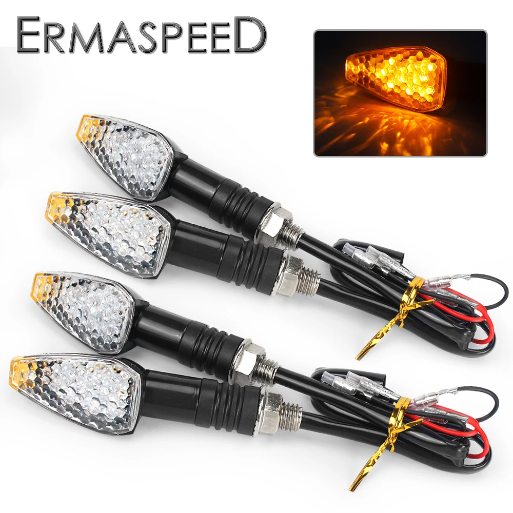 

Arrow Light Motorcycle Turn Signals Lights 14 LED Universal Motorbike Indicators Blinker Amber Lamp For Electric Motorcycle