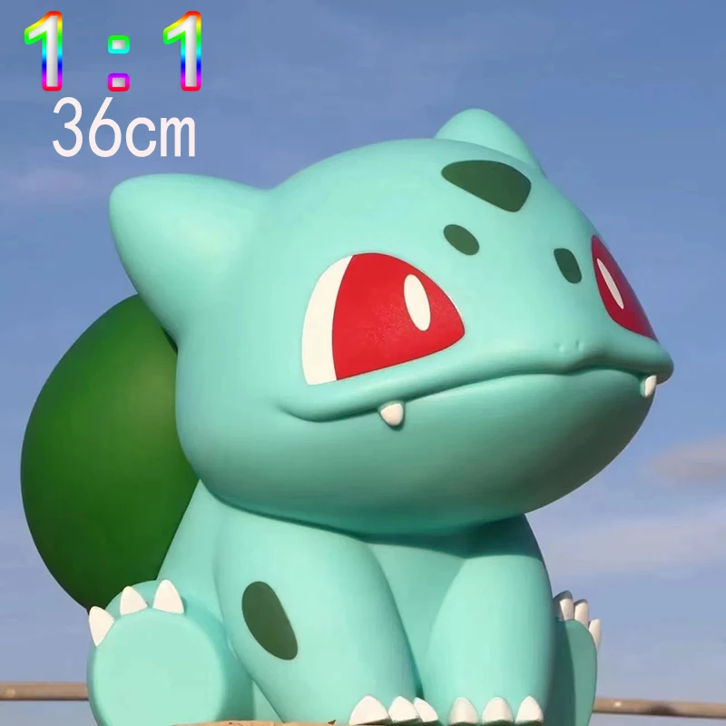 

Pokemon 36cm Oversized Figure 1:1 Anime Pikachu Bulbasaur Psyduck Eevee Mew Snorlax Squirtle Raichu Doll Model Statue Toy Gift