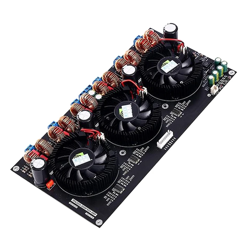 

TPA3255 Amplifier Board DC24-48V 400MA Electronic DIY PCB 300Wx6/ 3 Fan Design