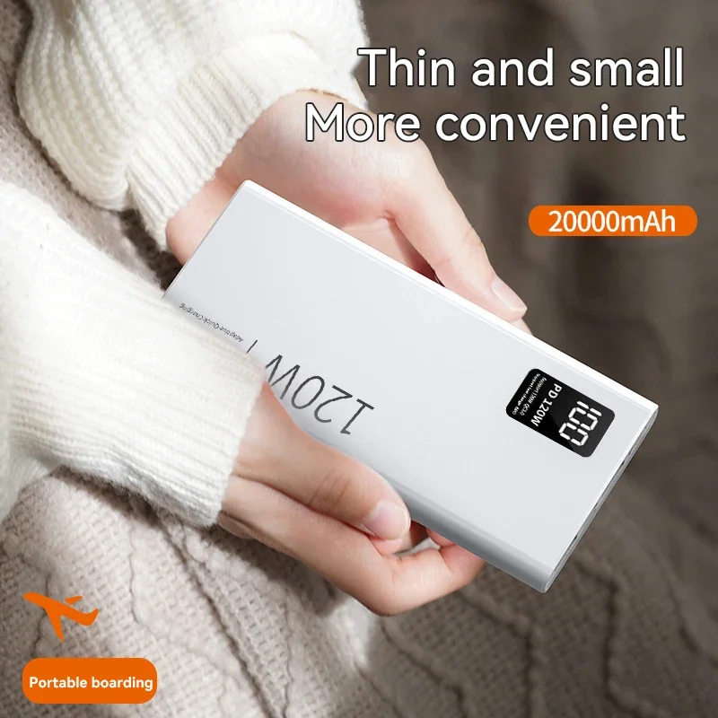 Фото 80000 мАч Power Bank 120 Вт Сверхбыстрая зарядка 100% достаточная емкость Портативное зарядное устройство с цифровым дисплеем для iPhone Xiaomi №5
