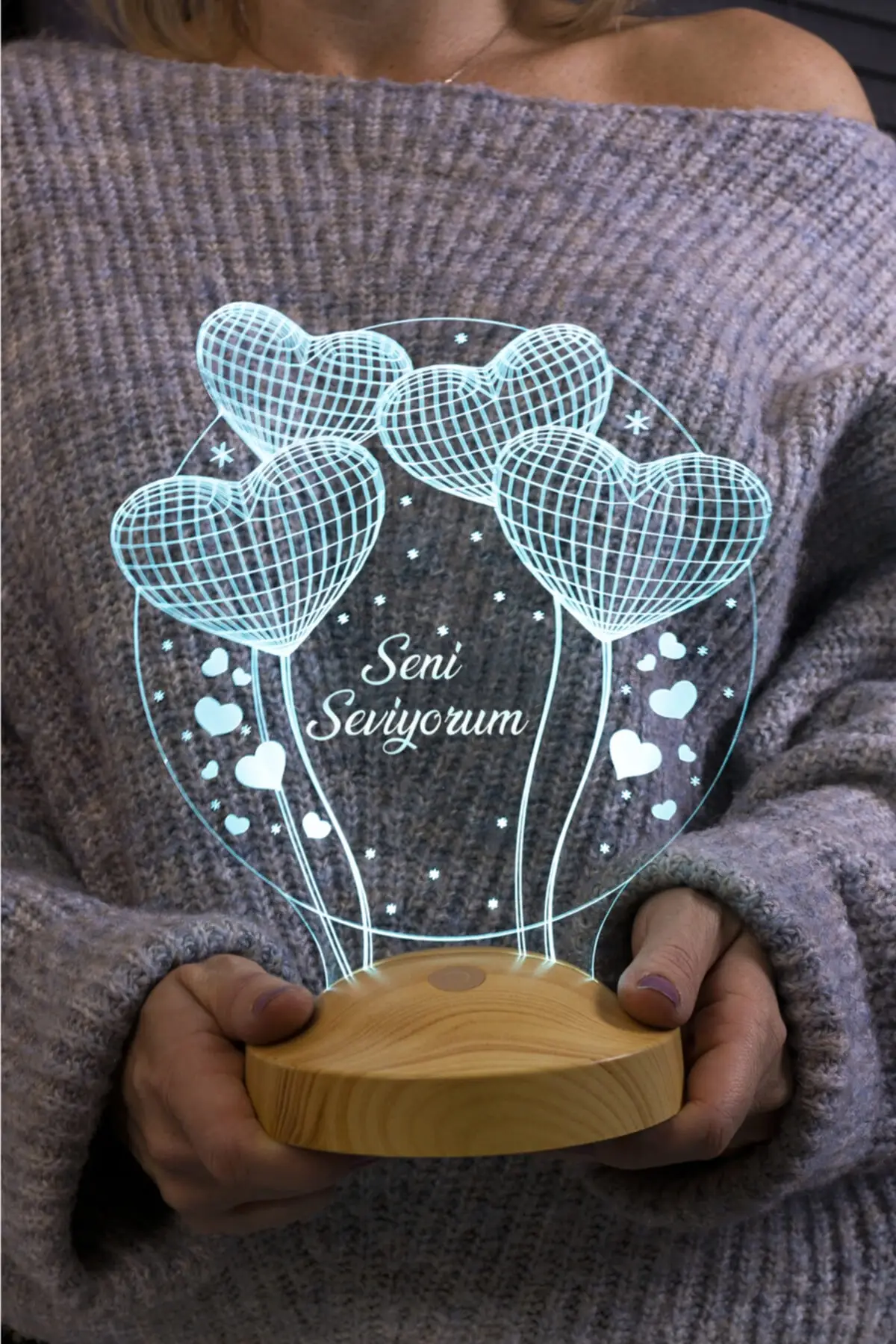 

3d balloon hearts sphere Led lamp personalized design custom design