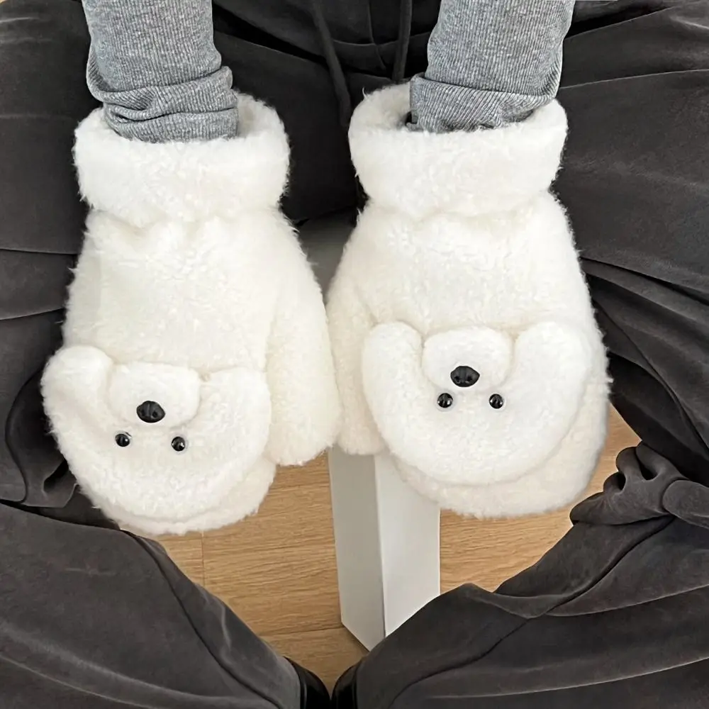 Модные милые перчатки из меха щенка теплые утолщенные для собак плюшевые