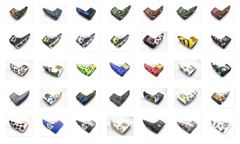 

Couverture De Capuchon De Putter Pour Club De Golf, 35 Couleurs De Haute Qualité, Protection De Tête De Balle, En Peluche Pu,