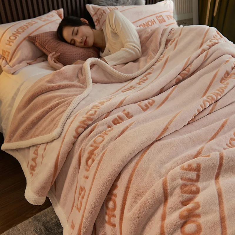 

Супермягкие стеганые фланелевые одеяла для кровати, однотонные полосатые норковые покрывала для дивана, покрывало, зимние теплые одеяла