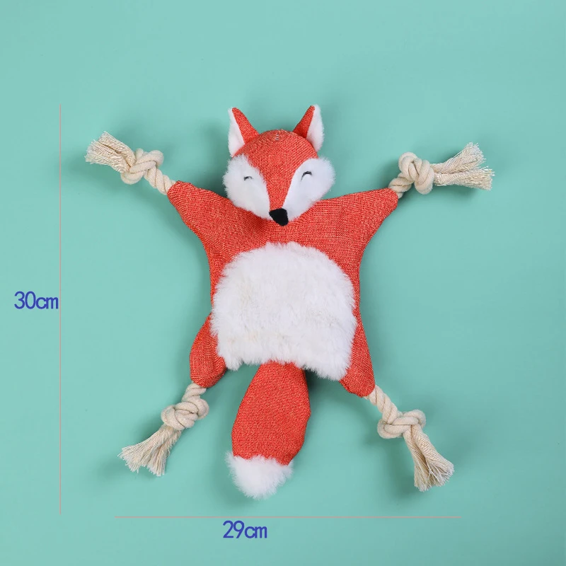 Забавная мягкая плюшевая веревка L40 милая игрушка со скрипящим звуком белка