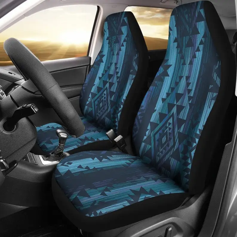 

Blue Boho Color Streaks Car Seat Covers Pair, 2 Front Seat Covers, Car Seat Covers, Seat Cover for Car, Car Seat Protector, bohe