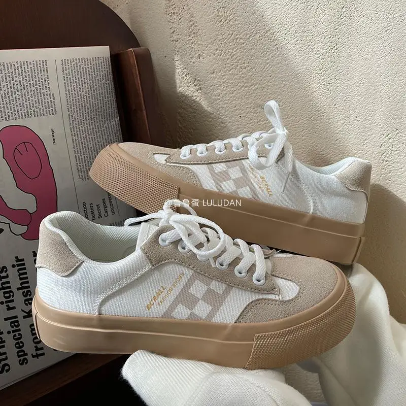 

HOUZHOU Women Vulcanize Shoes Sneakers Sports Spring Summer 2022 New Tennis Female Flats Casual Harajuku Skateboard