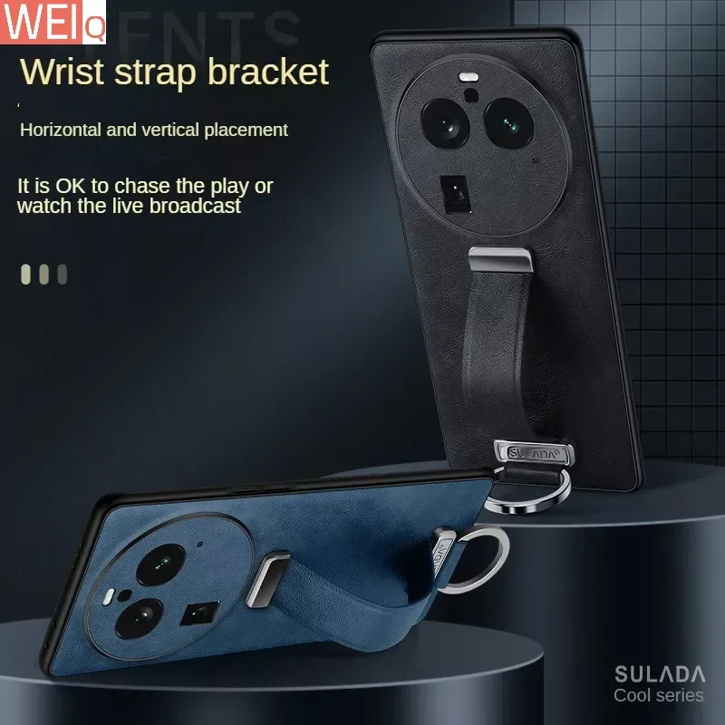 

For OPPO Find X6 Case SULADA Wristband Holder Phone Case Is Suitable for OPPO Find X6 Pro Leather Case
