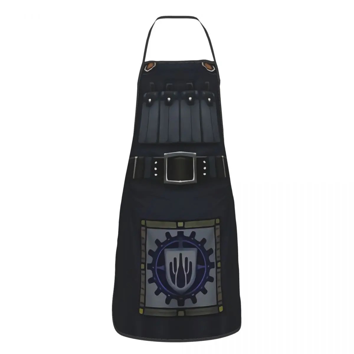 

Cid's Apron - Bastok-style Aprons for Women Men Kitchen Chef Cooking Tablier Household Bib Baking Cleaning Pinafore Delantal