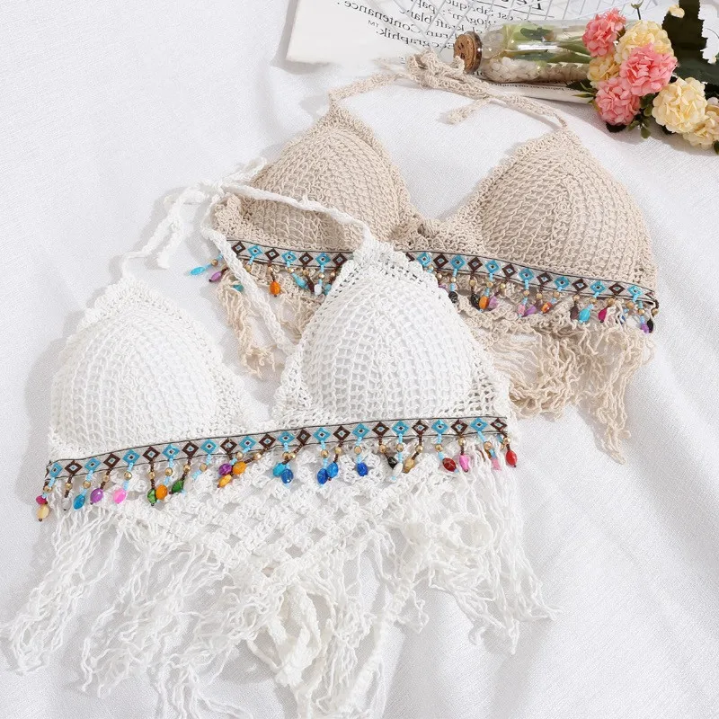 Комплект из 3 предметов Женский комплект трех праздничный летний пляжный костюм