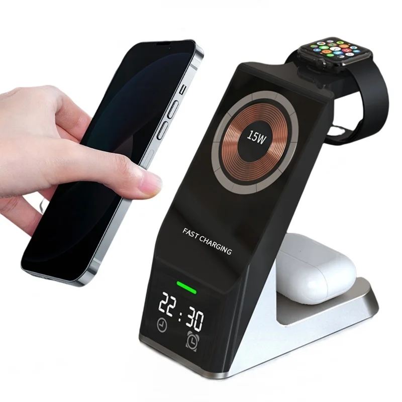 Magnetic Wireless Charger Stand For Airpods Pro Apple Watch 