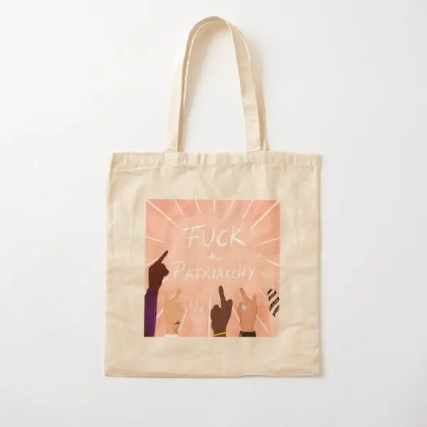 

The Patriarchy Cotton Canvas Bag Foldable Women Printed Unisex Tote Designer Shoulder Bag Shopper Reusable Handbag Fashion