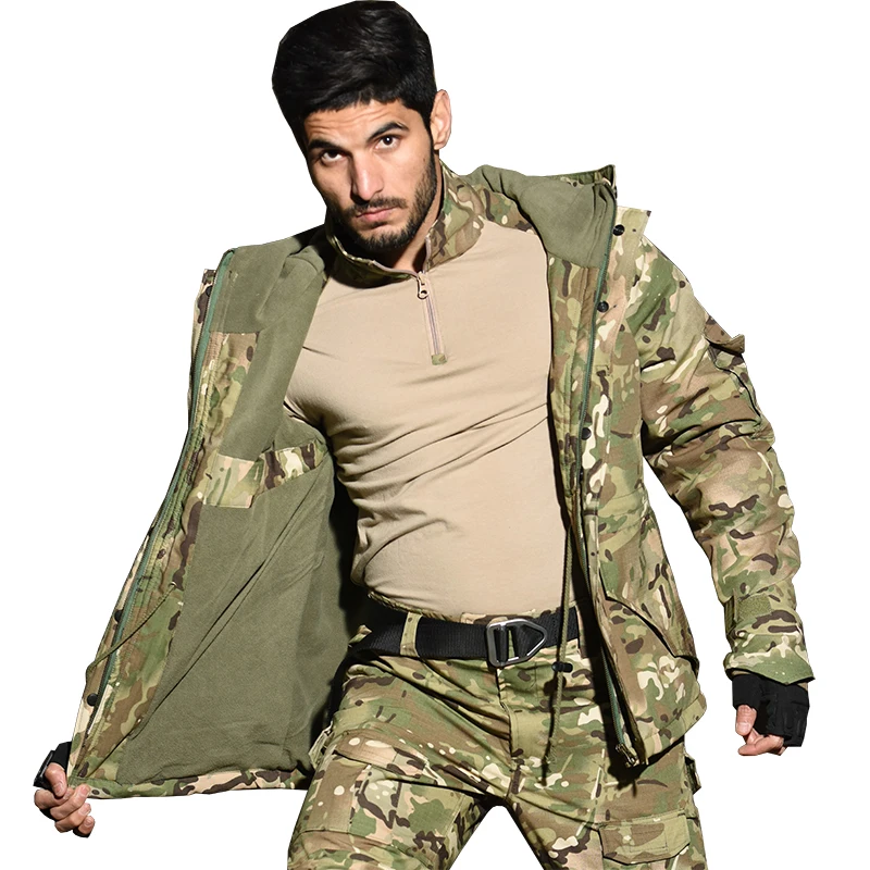 

Army Field Jacket Men's Military Winter Hooded Coat Parka Waterproof Tactical Uniform Windbreaker Hunting Clothes Overcoat