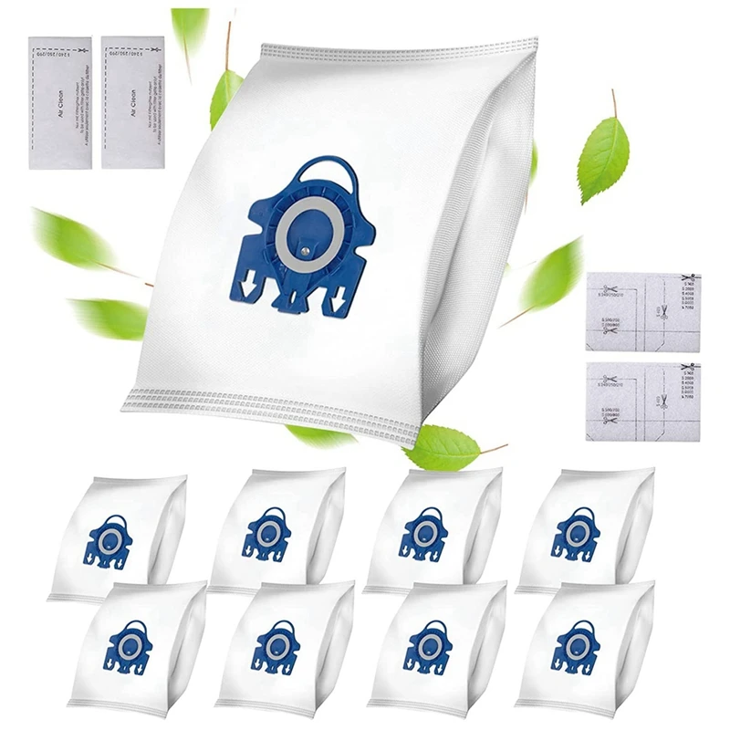 

3D Efficiency Dust Bag For Miele Gn Vacuum 9917730 Hyclean Hoover Bags, 2 Tablets Air Clean And 2Tablets Motor Filter