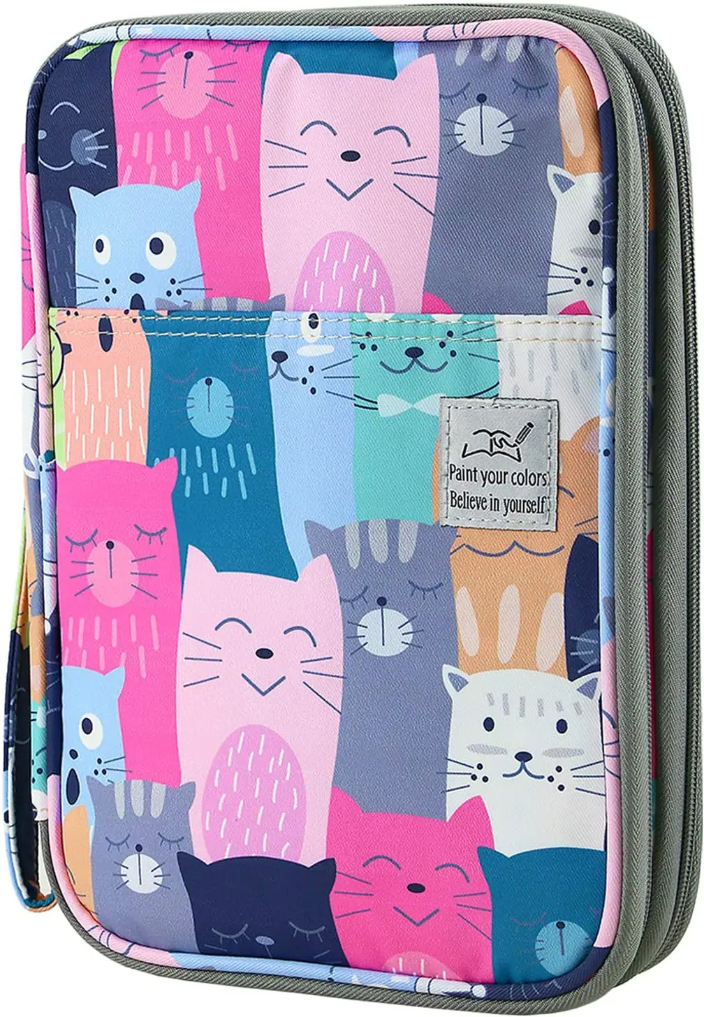 192 Slots Colored Pencil Case, Large Capacity Pencil Holder 