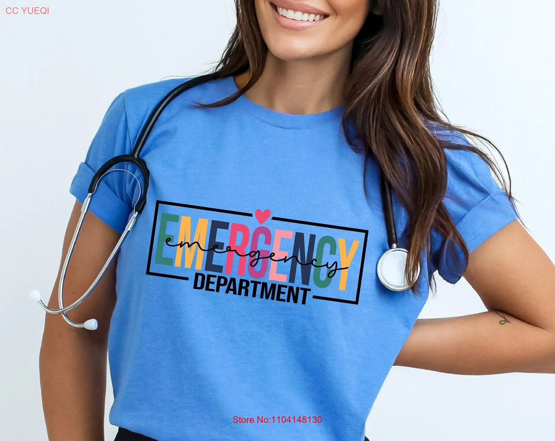 Футболка Emergency Department SweaT Hospital ER Nurse Doctor с длинными или короткими рукавами