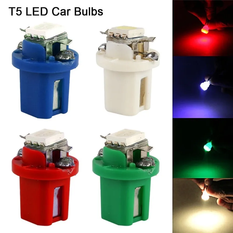 aliexpress.com - 10pcs T5 B8.5d LED Car Lights Instrument Panels Bulbs Low Power 5050 SMD Automobile Dashboard Switch Lamp 12V