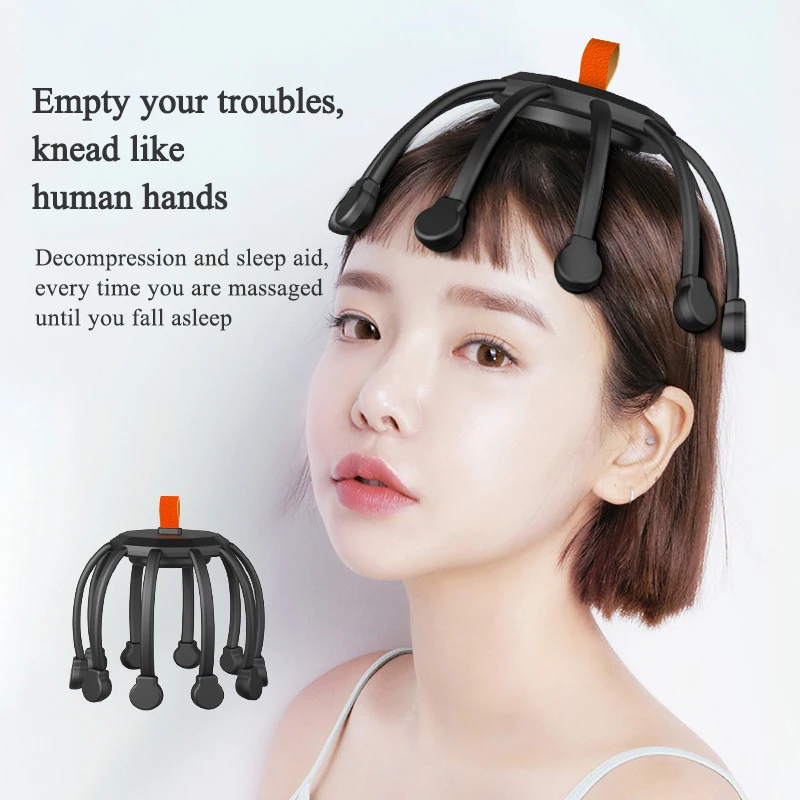 

Electric Head Massager Relaxes Scalp Promotes Blood Circulation Grows Hair Relieves Fatigue Headache Insomnia Full Body Massage