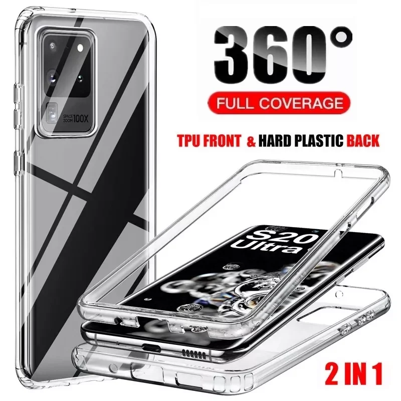 

Protector Transparent Phone For Samsung Galaxy S22 S21 FE S20 Plus S6 S7 S8 S9 S10 Lite Note 20 Ultra 10 Pro Full Cover