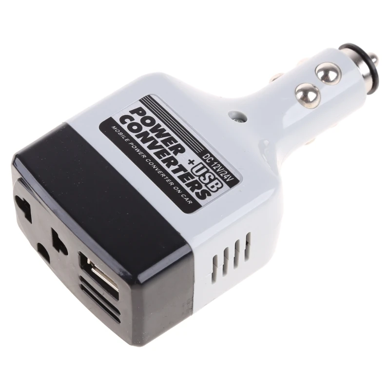 

New Car Auto Charger Adapter for Dc 12V To AC Converter 220V Charger Power With