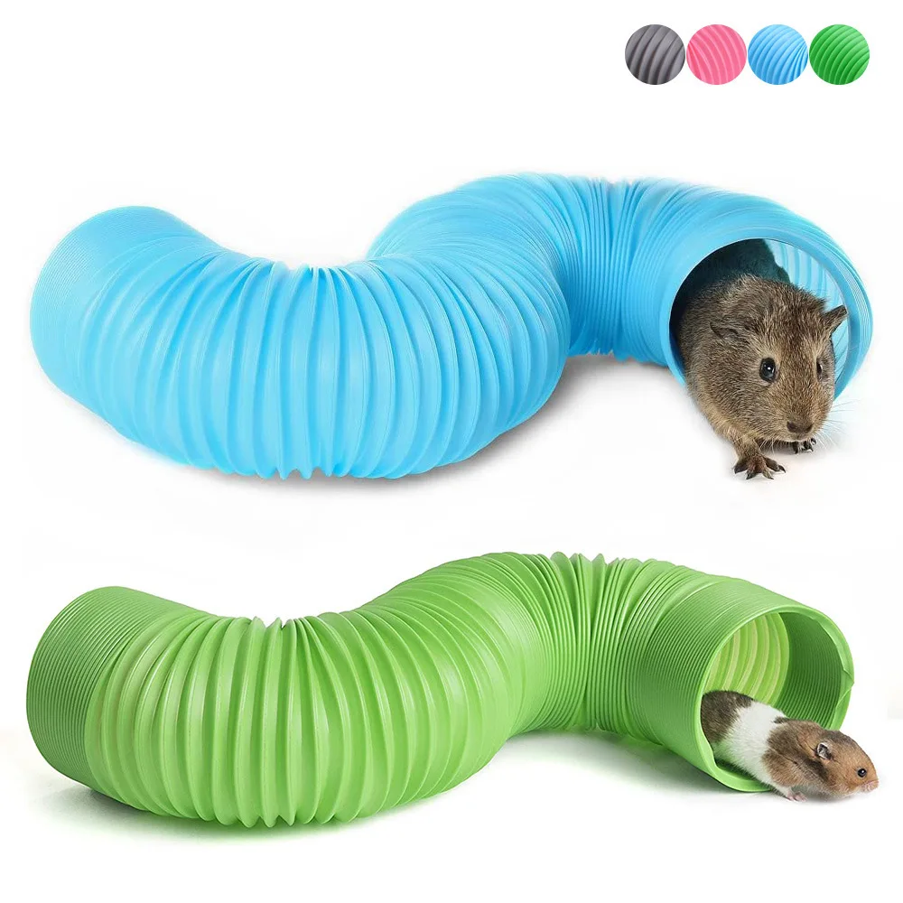 Small Pet Fun Tunnel Telescopic Pipe Ferret Supplies Hamster Ferret Toys Guinea Pig Tunnel  Hamster Accessories Hamster Toys