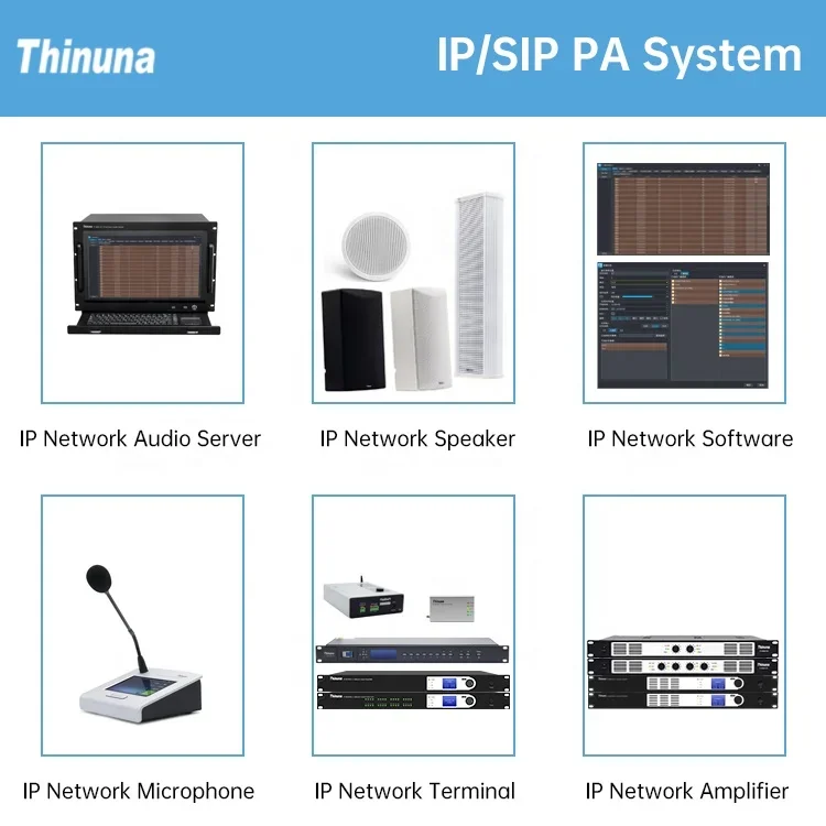Звуковая система Thinuna IP-9611 AOB III настенный резервный микрофон 100 В сетевой