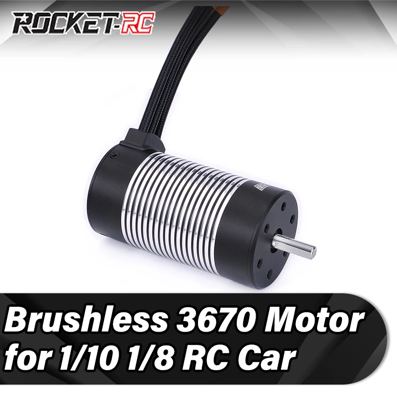 

Rocket Waterproof Motor 3670 Brushless Motors 3050KV 2650KV for 1/8 1/10 RC Car Truck Buggy Off-road Drift Racing Traxxas WLtoys