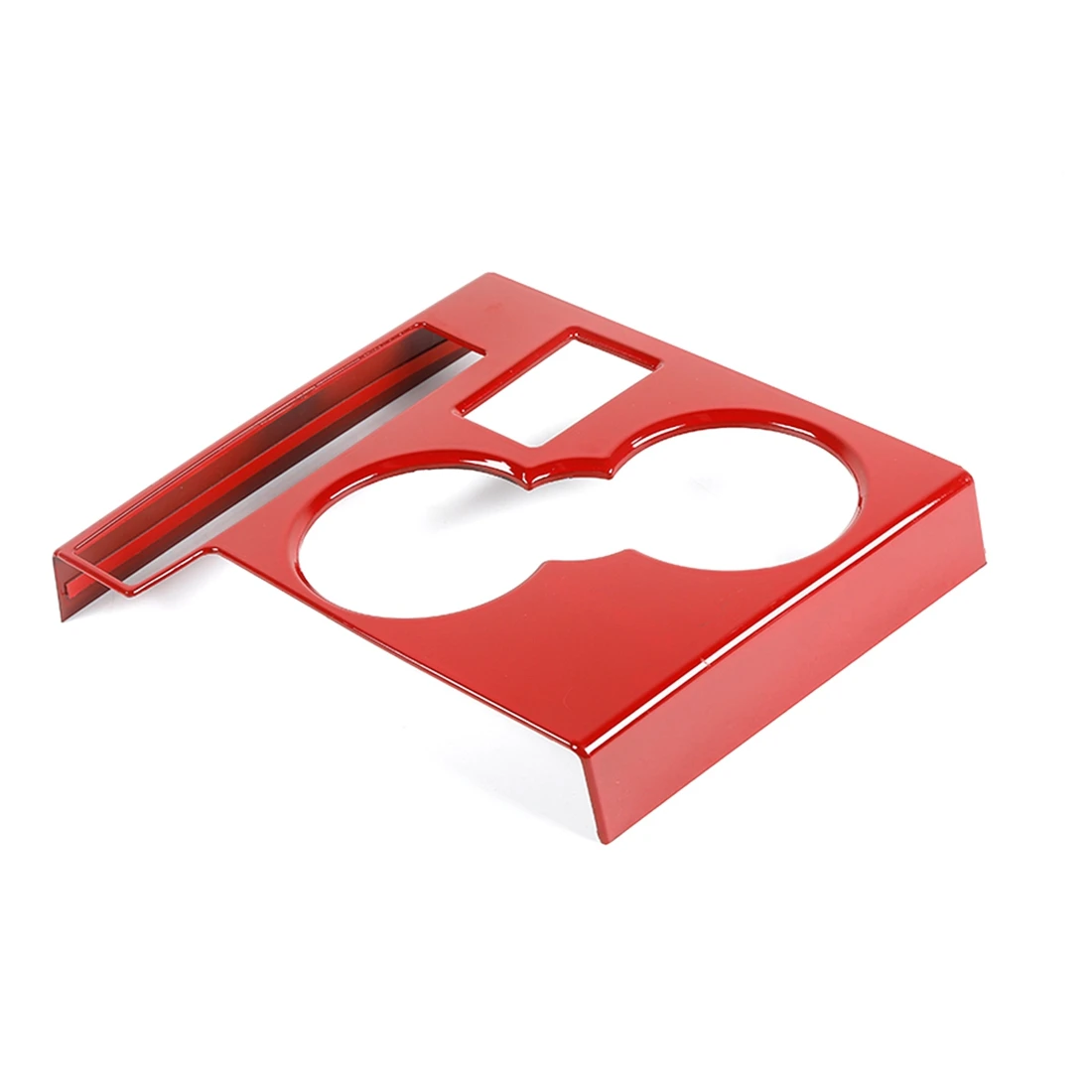 

Car Gear Shift Water Cup Holder Decoration Cover Trim ABS Stickers for Dodge Nitro 2007-2012 Accessories (Red)