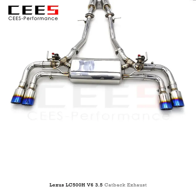 CEES Catback выхлопная система для Lexus LC500H 3 5 V6 2018-2022 Escape Performance SUS304 глушитель клапана