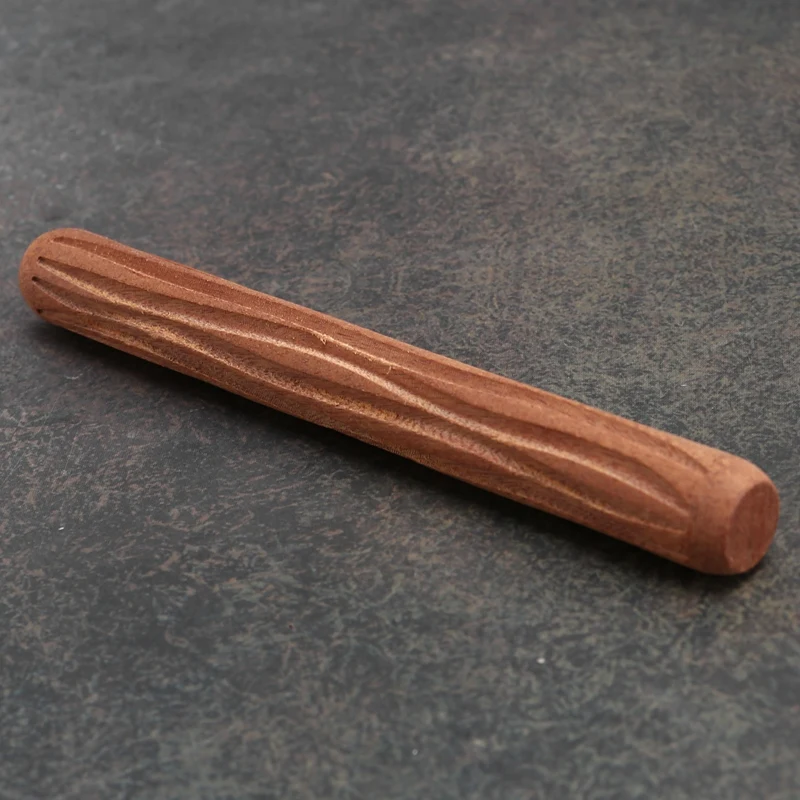 2Pcs Clay Modeling Pattern Rollers Cobblestone Wood Grain Rolling Pin Textured Hand Roller Pottery Tools
