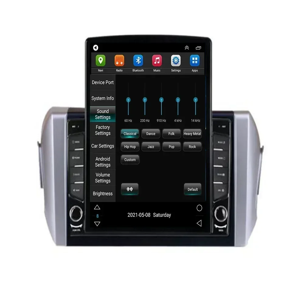 Android 13 для TOYOTA INNOVA 2015 2016 2017-2035 Tesla Style Вертикальный автомобильный радиоприемник