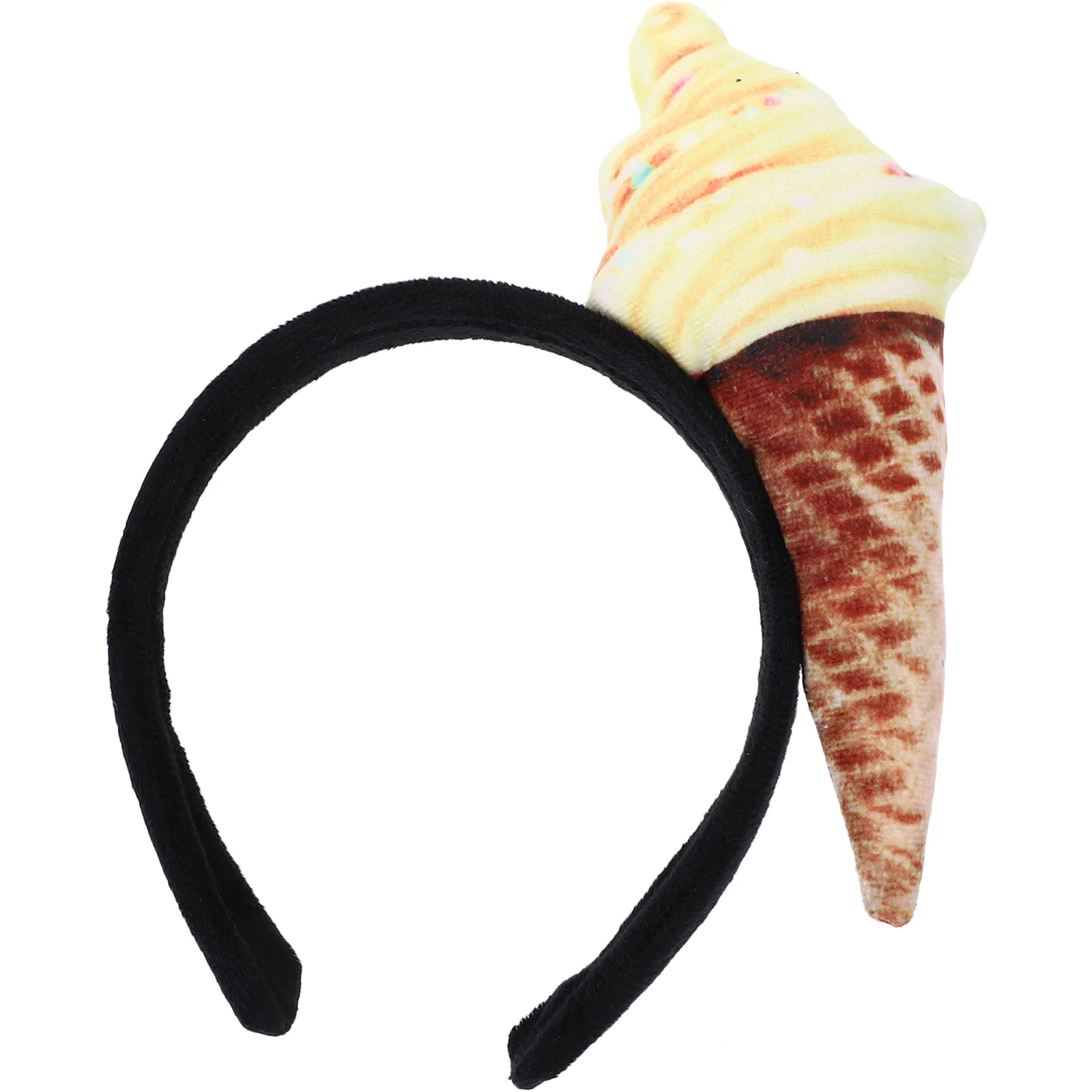 

Cone Hair Accessories Headpiece Ice Cream Hairband Fabric Child Makeup Headbands