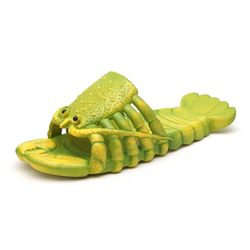 New Slippers for Men and Women Summer Creative Cute Crayfish Kids Slippers To Wear Beach Sandals At Home Simple Style Boutique